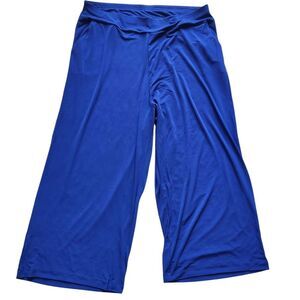 Maui Mama Women's Wide Leg Slouch Blue Pants Size Xl